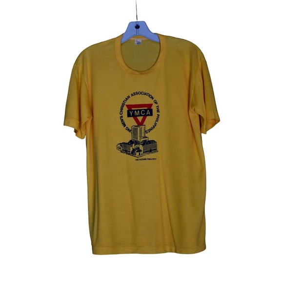 Men's Vintage YMCA Philippines Grand Opening Graphic T-shirt by F. Fredy XL - Picture 1 of 4